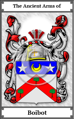 Boibot Family Crest Download (JPG)  Book Plated - 150 DPI
