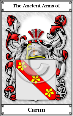 Carnu Family Crest Download (JPG)  Book Plated - 150 DPI