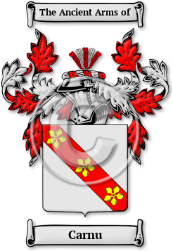 Carnu Family Crest Download (jpg) Legacy Series - 150 DPI