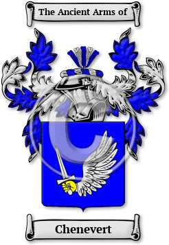 Chenevert Family Crest Download (jpg) Legacy Series - 150 DPI