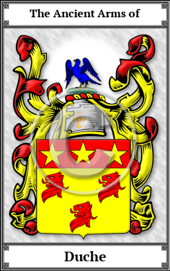 Duche Family Crest Download (JPG)  Book Plated - 150 DPI