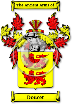 Doucet Family Crest Download (jpg) Legacy Series - 150 DPI