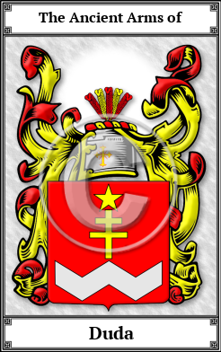 Duda Family Crest Download (JPG) Book Plated - 600 DPI