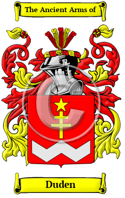Duden Family Crest Download (JPG) Heritage Series - 600 DPI