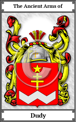 Dudy Family Crest Download (JPG) Book Plated - 600 DPI