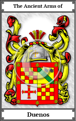Duenos Family Crest Download (JPG) Book Plated - 600 DPI