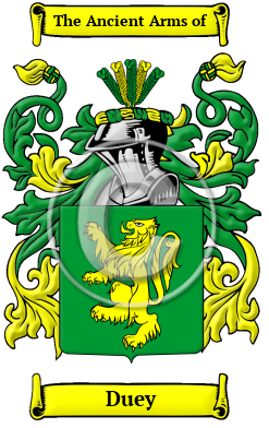Duey Family Crest/Coat of Arms