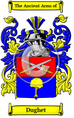 Dughet Family Crest/Coat of Arms