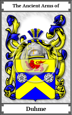 Duhme Family Crest Download (JPG)  Book Plated - 150 DPI