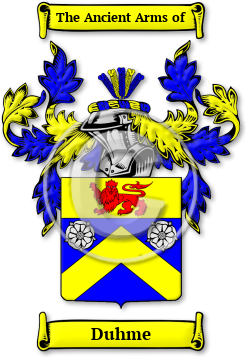 Duhme Family Crest Download (jpg) Legacy Series - 150 DPI