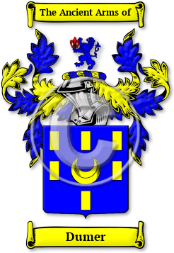 Dumer Family Crest Download (jpg) Legacy Series - 150 DPI