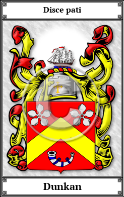 Dunkan Family Crest Download (JPG) Book Plated - 600 DPI