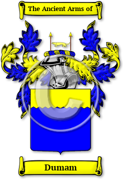 Dumam Family Crest Download (jpg) Legacy Series - 150 DPI