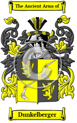 Dunkelberger Family Crest/Coat of Arms