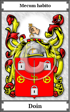 Doin Family Crest Download (JPG)  Book Plated - 150 DPI