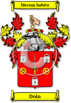 Doin Family Crest Download (jpg) Legacy Series - 150 DPI