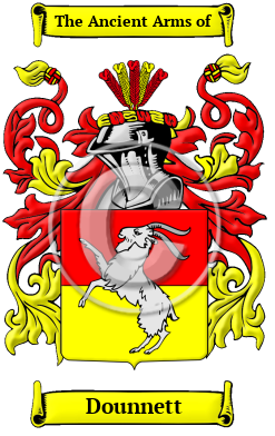 Dounnett Family Crest/Coat of Arms