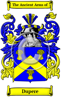 Dupere Family Crest/Coat of Arms