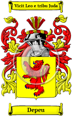 Depeu Family Crest/Coat of Arms