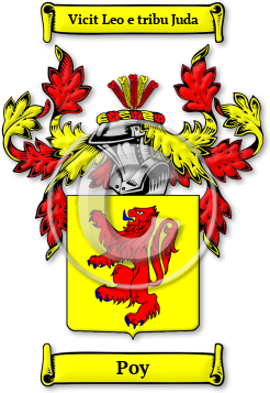 Poy Family Crest Download (JPG) Legacy Series - 600 DPI