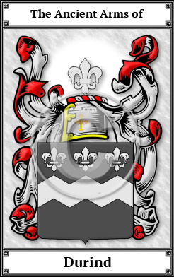 Durind Family Crest Download (JPG) Book Plated - 600 DPI