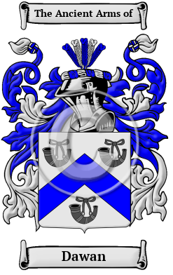 Dawan Family Crest/Coat of Arms