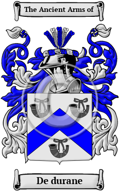 De durane Family Crest/Coat of Arms
