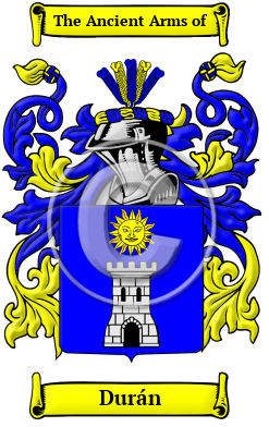 Durán Family Crest/Coat of Arms