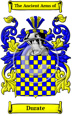 Durate Family Crest/Coat of Arms