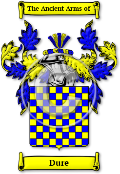 Dure Family Crest Download (JPG) Legacy Series - 600 DPI