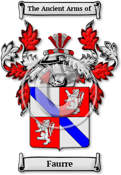 Faurre Family Crest Download (jpg) Legacy Series - 150 DPI