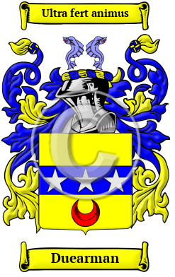 Duearman Family Crest/Coat of Arms