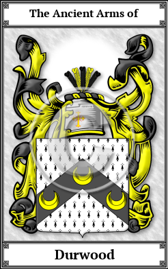 Durwood Family Crest Download (JPG)  Book Plated - 150 DPI