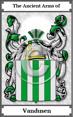 Vandusen Family Crest Download (JPG)  Book Plated - 150 DPI