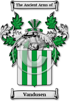 Vandusen Family Crest Download (jpg) Legacy Series - 150 DPI