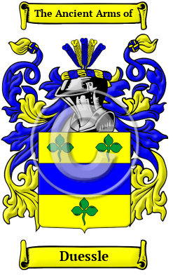 Duessle Family Crest/Coat of Arms