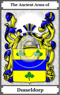 Dusseldorp Family Crest Download (JPG) Book Plated - 600 DPI