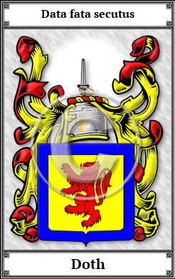 Doth Family Crest Download (JPG)  Book Plated - 150 DPI