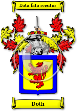 Doth Family Crest Download (jpg) Legacy Series - 150 DPI