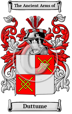 Duttume Family Crest/Coat of Arms