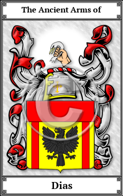 Dias Family Crest Download (JPG) Book Plated - 600 DPI