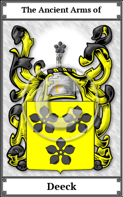 Deeck Family Crest Download (JPG)  Book Plated - 150 DPI