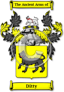 Ditty Family Crest Download (jpg) Legacy Series - 150 DPI