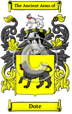 Dote Family Crest/Coat of Arms