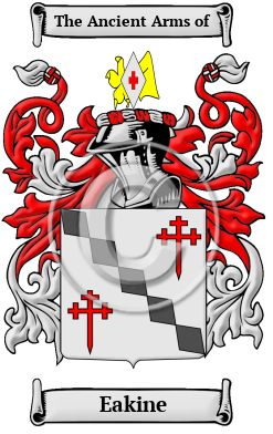 Eakine Family Crest/Coat of Arms