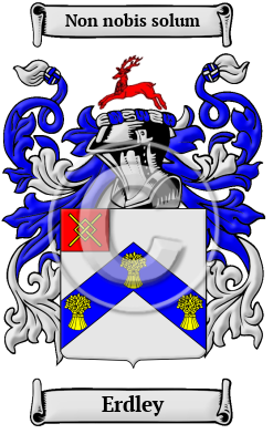 Erdley Family Crest/Coat of Arms