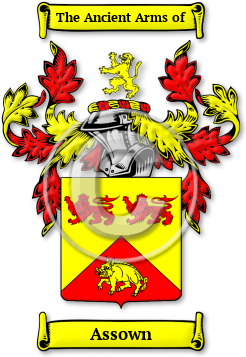 Assown Family Crest Download (jpg) Legacy Series - 150 DPI