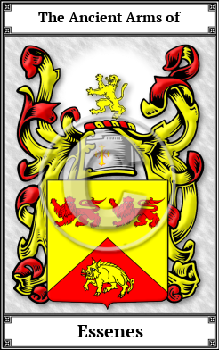 Essenes Family Crest Download (JPG)  Book Plated - 150 DPI