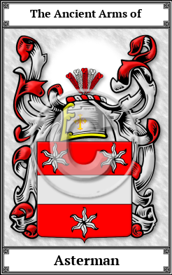 Asterman Family Crest Download (JPG)  Book Plated - 150 DPI