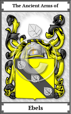 Ebels Family Crest Download (JPG)  Book Plated - 150 DPI